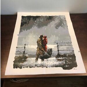 Unframed 16x20 Secret Kiss Acrylic Painting 2017